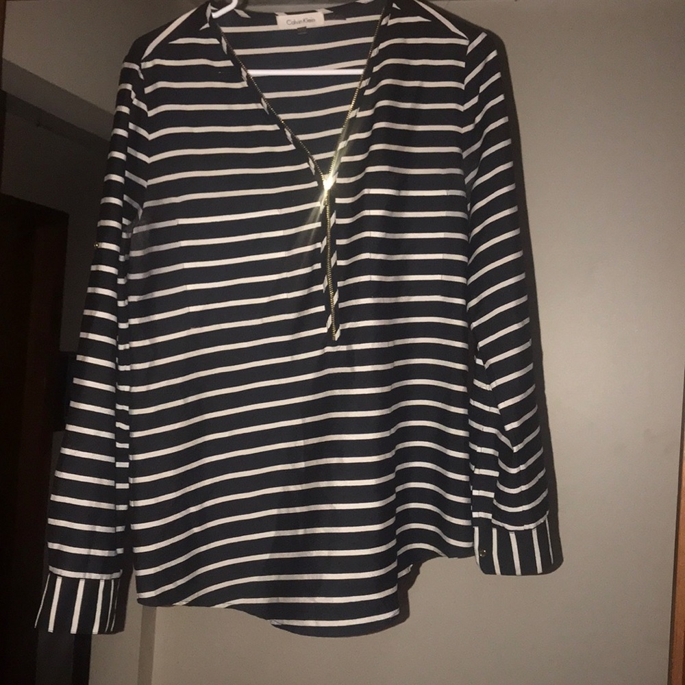 Calvin Klein Striped Blouse